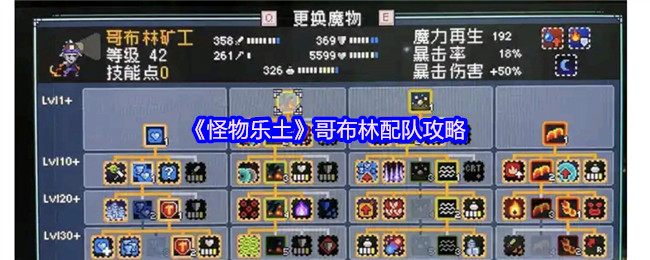 《怪物乐土》哥布林配队攻略