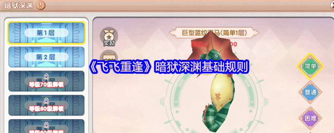 《飞飞重逢》暗狱深渊基础规则