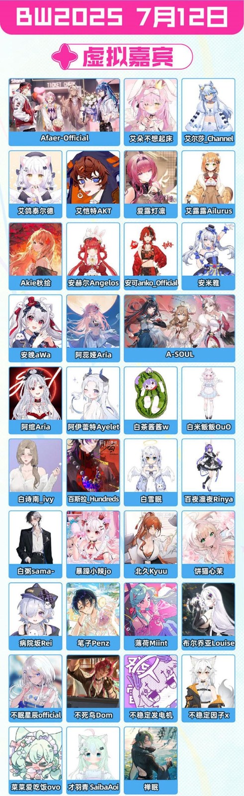 《哔哩哔哩》2025BW漫展嘉宾一览