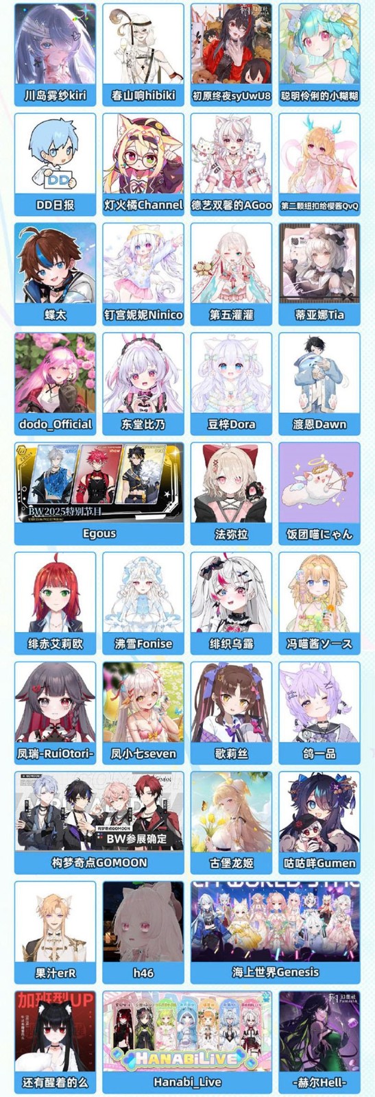 《哔哩哔哩》2025BW漫展嘉宾一览