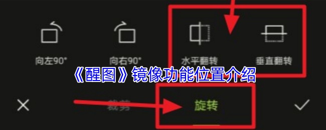 《醒图》镜像功能位置介绍