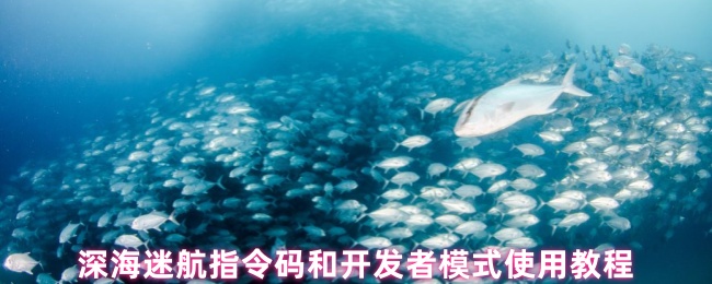 深海迷航指令码和开发者模式使用教程