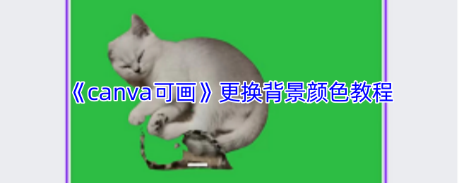 《canva可画》更换背景颜色教程