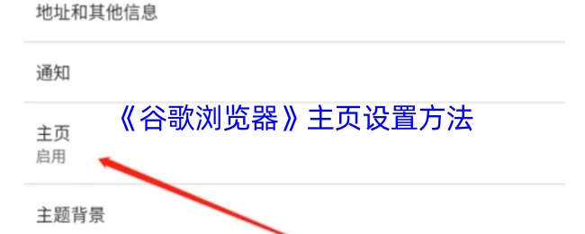 《谷歌浏览器》主页设置方法