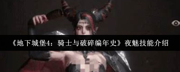 《地下城堡4：骑士与破碎编年史》夜魅技能介绍
