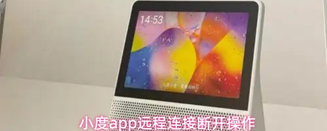 小度app远程连接断开操作