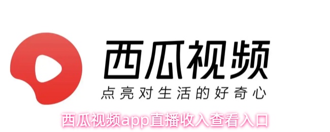 西瓜视频app直播收入查看入口