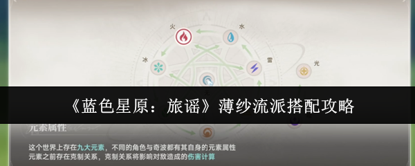 《蓝色星原:旅谣》薄纱流派搭配攻略