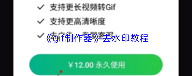 《gif制作器》去水印教程