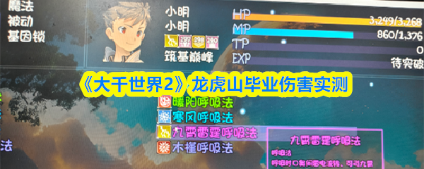 《大千世界2》龙虎山毕业伤害实测