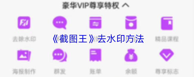 《截图王》去水印方法