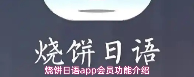烧饼日语app会员功能介绍