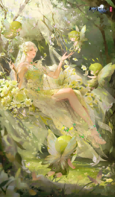 天刀手游全新精灵主题外观今日登场，化身步步生花的森林仙子！-芯动传媒 - 秀人网-微密-weme-觅圈-Cosplay-模特写真