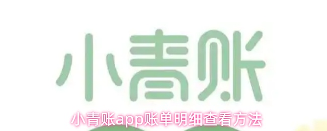 小青账app账单明细查看方法