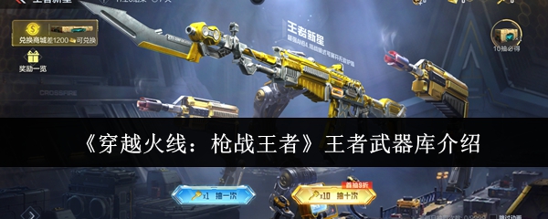 《穿越火线：枪战王者》王者武器库介绍