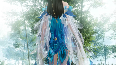 天刀手游全新孔雀青乌主题外观登场，衔信而归报吉祥