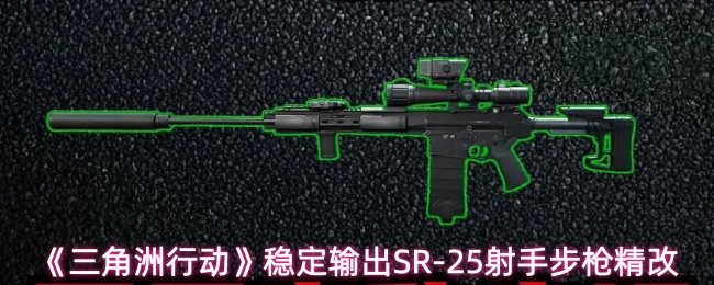 《三角洲行动》稳定输出SR-25射手步枪精改