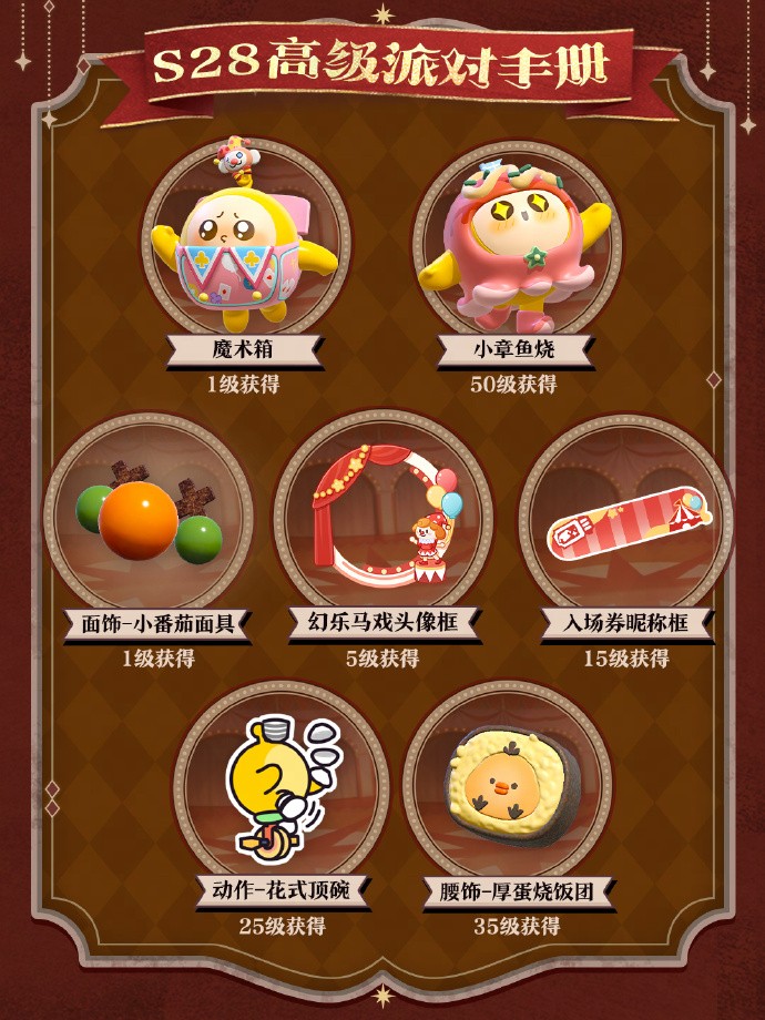 《蛋仔派对》&ldquo;奇迹大马戏&rdquo;派对季重磅开启！盲盒外观、活动攻略、主题关卡正式揭晓