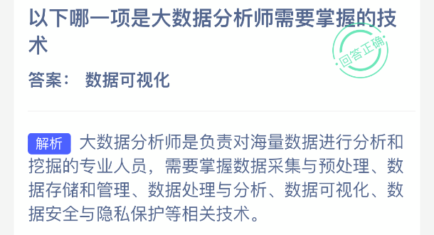 以下哪一项是大数据分析师需要掌握的技术