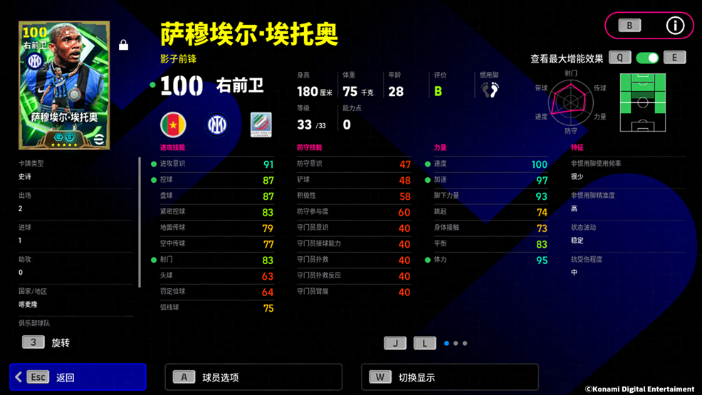 非洲猎豹驰骋欧陆，埃托奥化身利刃！