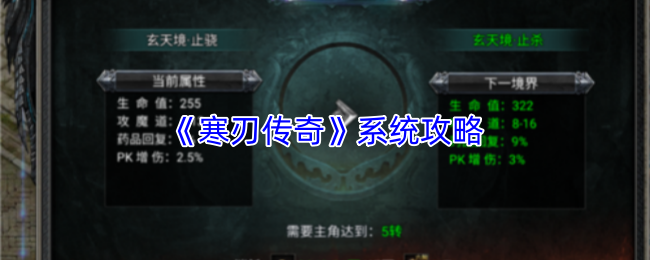 《寒刃传奇》系统攻略