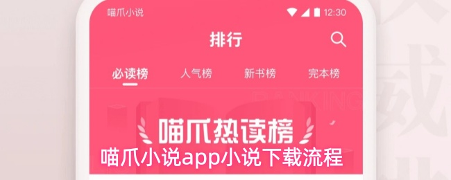 喵爪小说app小说下载流程