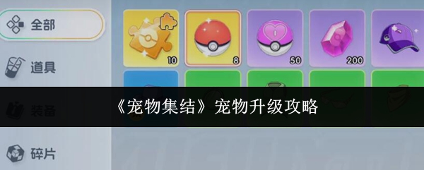 《宠物集结》宠物升级攻略