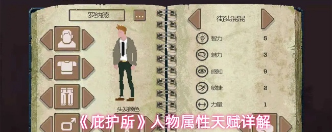 《庇护所》人物属性天赋详解