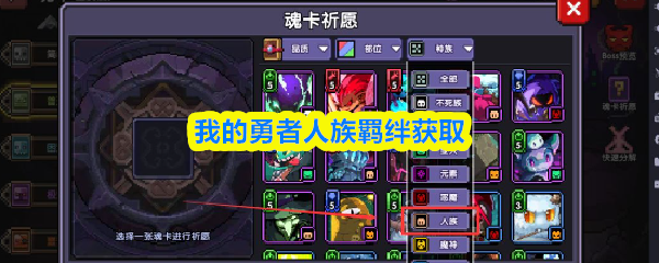 我的勇者人族羁绊获取