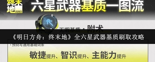 《明日方舟：终末地》全六星武器基质刷取攻略