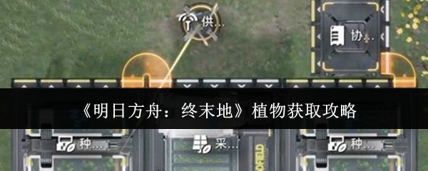 《明日方舟：终末地》植物获取攻略