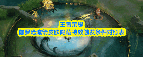 王者荣耀伽罗沧流箭皮肤隐藏特效触发条件对照表