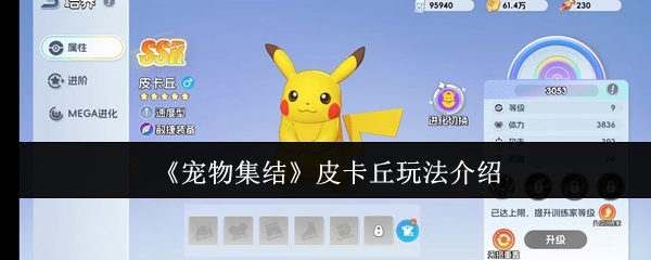 《宠物集结》皮卡丘玩法介绍