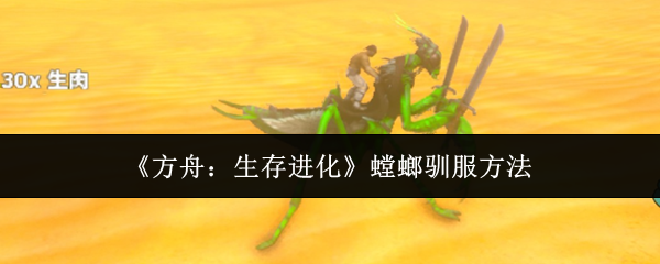 《方舟：生存进化》螳螂驯服方法