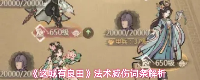 《这城有良田》法术减伤词条解析