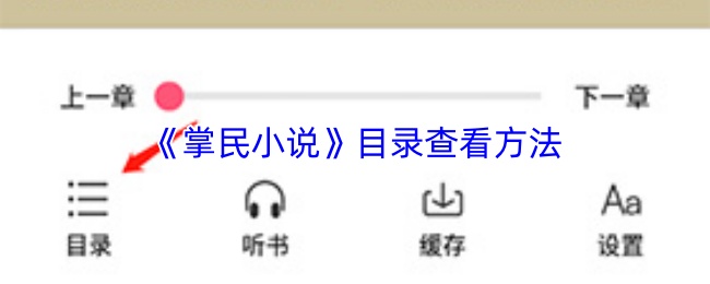 《掌民小说》目录查看方法