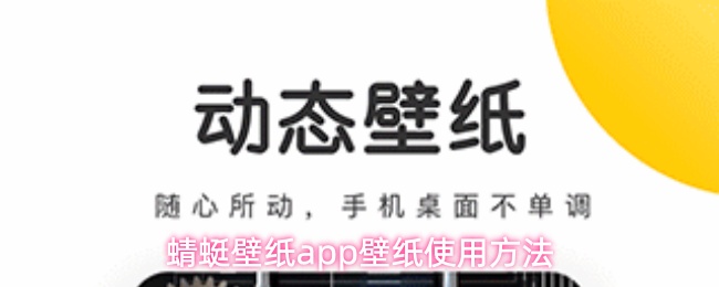 蜻蜓壁纸app壁纸使用方法