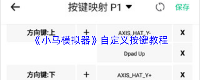 《小马模拟器》自定义按键教程