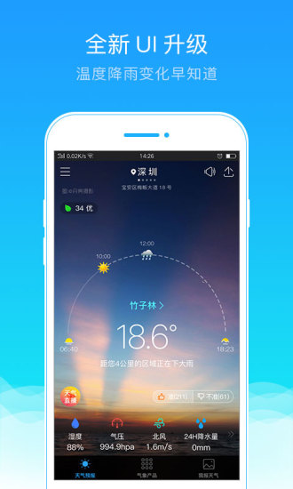 我的都市天气手机软件app截图