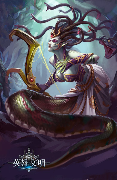 君海首款魔幻手游《英雄文明》全新人物原画今日曝光