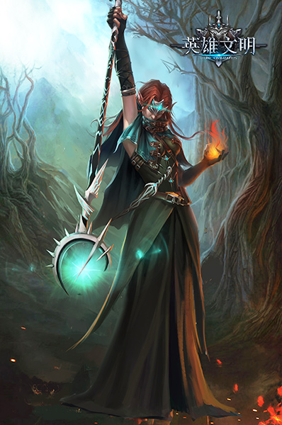 君海首款魔幻手游《英雄文明》全新人物原画今日曝光