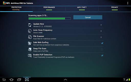 AVG杀毒软件 平板专业版手机软件app截图