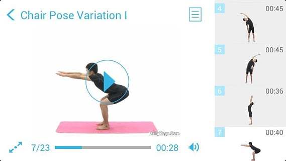 基础瑜伽站姿练习手机软件app截图