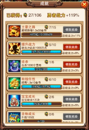 战力成倍提升，乐趣《不服小天王》可靠成就