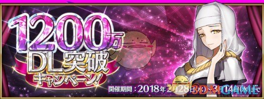 《FGO》日服1200万下载突破奖励介绍