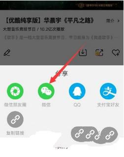 《优酷视频》视频分享给好友方法