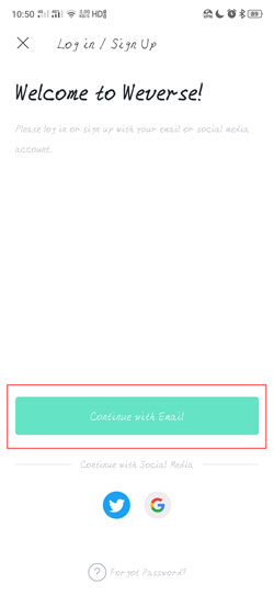 《Weverse》账号注册教程