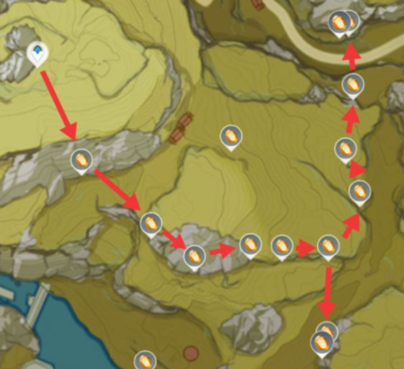 《原神》石珀采集路线图分享
