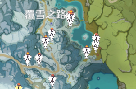《原神》雪山篝火位置一览