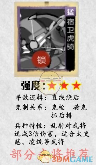 《小小五千年》宿卫虎骑技能介绍